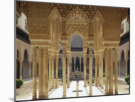 Spain, Andalusia, Granada, Alhambra, Lion's Court-Thonig-Mounted Photographic Print