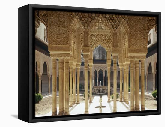 Spain, Andalusia, Granada, Alhambra, Lion's Court-Thonig-Framed Stretched Canvas