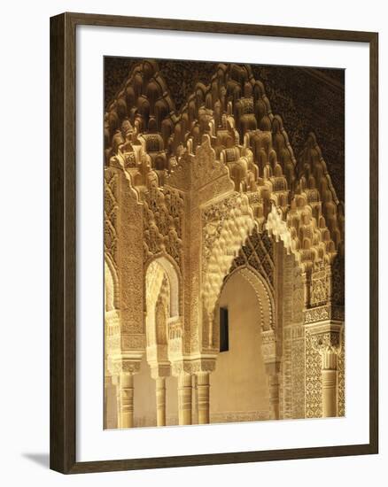 Spain, Andalusia, Granada, Alhambra, Lion's Court-Thonig-Framed Photographic Print