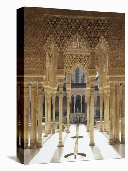 Spain, Andalusia, Granada, Alhambra, Lion's Court-Thonig-Stretched Canvas