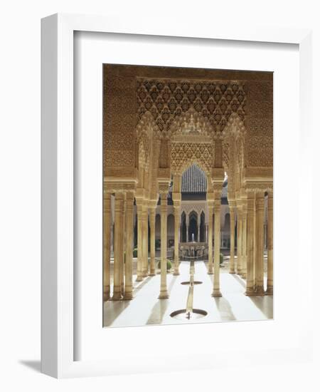 Spain, Andalusia, Granada, Alhambra, Lion's Court-Thonig-Framed Photographic Print