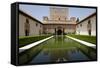 Spain, Andalusia, Granada, Alhambra Palace, Courtyard of The Myrtles (Patio de Los Arrayanes)-Samuel Magal-Framed Stretched Canvas