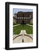 Spain, Andalusia, Granada, Alhambra Palace, Courtyard of The Myrtles (Patio de Los Arrayanes)-Samuel Magal-Framed Photographic Print