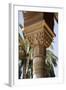 Spain, Andalusia, Granada, Alhambra Palace, Decorated Column Capital-Samuel Magal-Framed Photographic Print