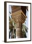 Spain, Andalusia, Granada, Alhambra Palace, Decorated Column Capital-Samuel Magal-Framed Photographic Print