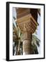 Spain, Andalusia, Granada, Alhambra Palace, Decorated Column Capital-Samuel Magal-Framed Photographic Print