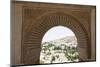 Spain, Andalusia, Granada, Alhambra Palace, Lancet Window and Wall Relief-Samuel Magal-Mounted Photographic Print