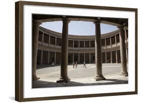 Spain, Andalusia, Granada, Alhambra Palace, Palace of Carlos V, Inner Courtyard-Samuel Magal-Framed Photographic Print
