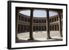 Spain, Andalusia, Granada, Alhambra Palace, Palace of Carlos V, Inner Courtyard-Samuel Magal-Framed Photographic Print