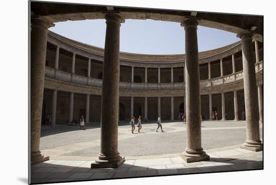 Spain, Andalusia, Granada, Alhambra Palace, Palace of Carlos V, Inner Courtyard-Samuel Magal-Mounted Photographic Print