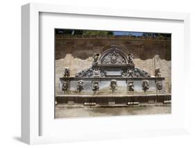 Spain, Andalusia, Granada, Alhambra Palace, The Pillar of Charles V, Fountain-Samuel Magal-Framed Photographic Print