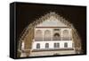 Spain, Andalusia, Granada, Alhambra Palace, View to the Courtyard, Decorated Soffit-Samuel Magal-Framed Stretched Canvas