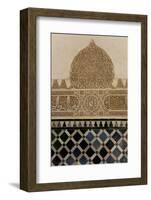 Spain, Andalusia, Granada, Alhambra Palace, Wall Relief-Samuel Magal-Framed Photographic Print
