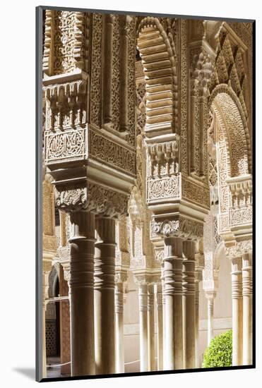 Spain, Andalusia, Granada. the Alhambra. Ornate Arches Inside the Alhambra-Matteo Colombo-Mounted Photographic Print