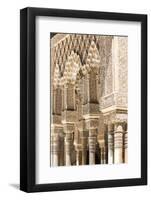 Spain, Andalusia, Granada. the Alhambra. Ornate Arches Inside the Alhambra-Matteo Colombo-Framed Photographic Print