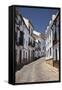 Spain, Andalusia, Malaga Province, Ronda. Street scene in Ronda.-Julie Eggers-Framed Stretched Canvas