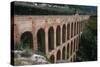 Spain, Andalusia, Nerja, Roman Aqueduct-null-Stretched Canvas