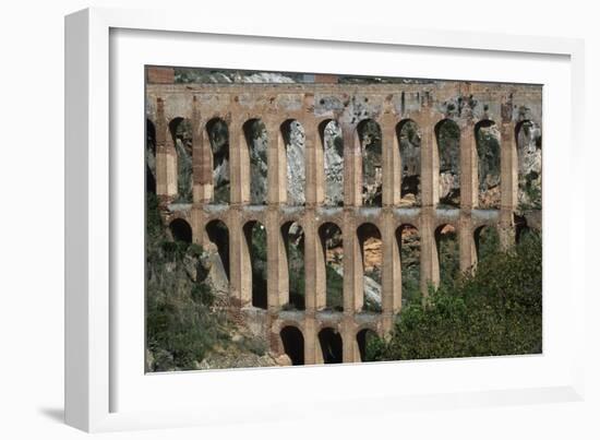 Spain, Andalusia, Nerja, Roman Aqueduct-null-Framed Giclee Print