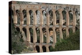 Spain, Andalusia, Nerja, Roman Aqueduct-null-Stretched Canvas