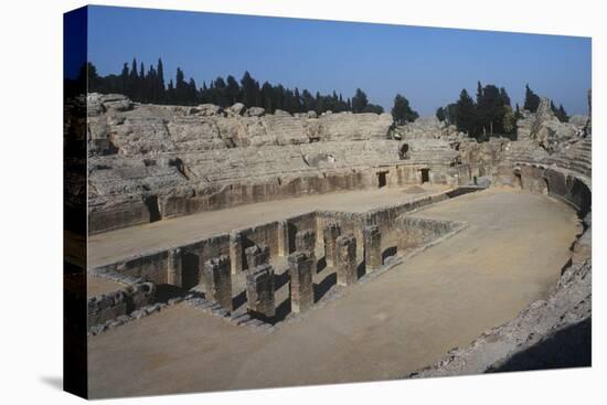 Spain, Andalusia, Roman Amphitheater-null-Stretched Canvas