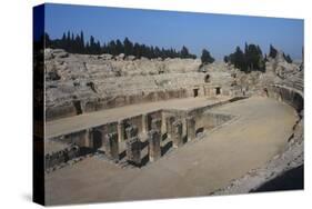 Spain, Andalusia, Roman Amphitheater-null-Stretched Canvas