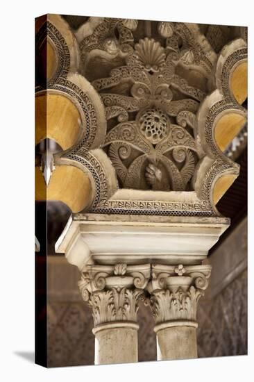 Spain, Andalusia, Sevilla, Alcazar, Royal Fortresses (The Royal Alcazar), Column Capital-Samuel Magal-Stretched Canvas