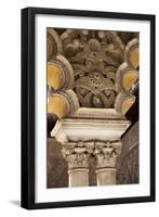 Spain, Andalusia, Sevilla, Alcazar, Royal Fortresses (The Royal Alcazar), Column Capital-Samuel Magal-Framed Premium Photographic Print