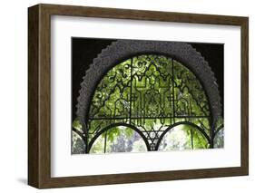 Spain, Andalusia, Sevilla, Alcazar, Royal Fortresses (The Royal Alcazar), Lancet Window-Samuel Magal-Framed Photographic Print