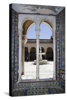 Spain, Andalusia, Sevilla, House of Pilate, Arched Door with Tiles-Samuel Magal-Stretched Canvas