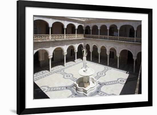 Spain, Andalusia, Sevilla, House of Pilate, Cloister and Fountain-Samuel Magal-Framed Photographic Print
