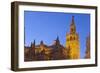 Spain, Andalusia, Seville, Cathedral Giralda, Bell Tower, Plaza Del Triunfo-Chris Seba-Framed Photographic Print