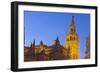 Spain, Andalusia, Seville, Cathedral Giralda, Bell Tower, Plaza Del Triunfo-Chris Seba-Framed Photographic Print