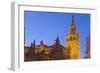 Spain, Andalusia, Seville, Cathedral Giralda, Bell Tower, Plaza Del Triunfo-Chris Seba-Framed Photographic Print