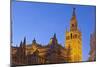 Spain, Andalusia, Seville, Cathedral Giralda, Bell Tower, Plaza Del Triunfo-Chris Seba-Mounted Photographic Print