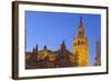 Spain, Andalusia, Seville, Cathedral Giralda, Bell Tower, Plaza Del Triunfo-Chris Seba-Framed Photographic Print