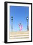 Spain, Andalusia, Seville. Flamenco Dancer Performing in Plaza De Espana-Matteo Colombo-Framed Photographic Print