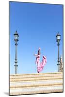 Spain, Andalusia, Seville. Flamenco Dancer Performing in Plaza De Espana-Matteo Colombo-Mounted Photographic Print