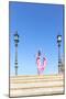 Spain, Andalusia, Seville. Flamenco Dancer Performing in Plaza De Espana-Matteo Colombo-Mounted Photographic Print