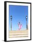 Spain, Andalusia, Seville. Flamenco Dancer Performing in Plaza De Espana-Matteo Colombo-Framed Photographic Print