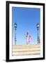 Spain, Andalusia, Seville. Flamenco Dancer Performing in Plaza De Espana-Matteo Colombo-Framed Photographic Print