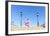 Spain, Andalusia, Seville. Flamenco Dancer Performing in Plaza De Espana-Matteo Colombo-Framed Photographic Print