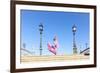 Spain, Andalusia, Seville. Flamenco Dancer Performing in Plaza De Espana-Matteo Colombo-Framed Photographic Print