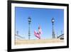 Spain, Andalusia, Seville. Flamenco Dancer Performing in Plaza De Espana-Matteo Colombo-Framed Photographic Print