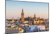 Spain, Andalusia, Seville. High Angle View of the Cathedral with the Giralda Tower-Matteo Colombo-Mounted Photographic Print