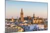 Spain, Andalusia, Seville. High Angle View of the Cathedral with the Giralda Tower-Matteo Colombo-Mounted Photographic Print