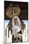 Spain, Andalusia, Seville, Holy Week, Procession, Detail of Baldachin with the Statue of Madonna-null-Mounted Giclee Print