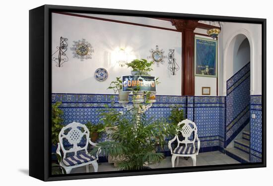 Spain, Andalusia, Seville, Hotel Entrance-Chris Seba-Framed Stretched Canvas