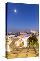 Spain, Andalusia, Seville. Metropol Parasol Structure and City at Dusk-Matteo Colombo-Stretched Canvas