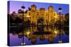 Spain, Andalusia, Seville, Parque De Maria Luisa, Palacio Mudejar, Lighting, Evening-Chris Seba-Stretched Canvas