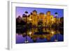 Spain, Andalusia, Seville, Parque De Maria Luisa, Palacio Mudejar, Lighting, Evening-Chris Seba-Framed Photographic Print